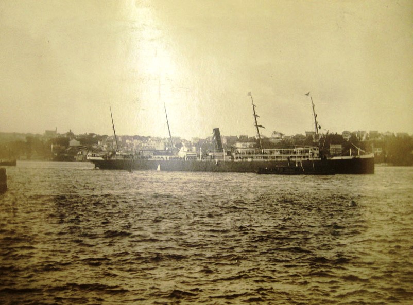 Possibly the Massilla heading into Sydney in 1889