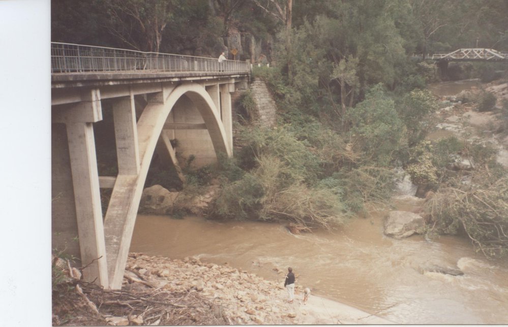 Galston Gorge after heavy rain. 
