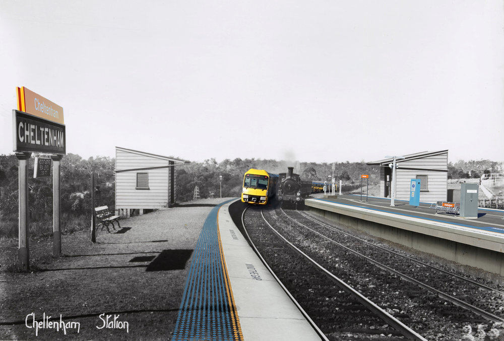 Cheltenham Railway Station Composite image