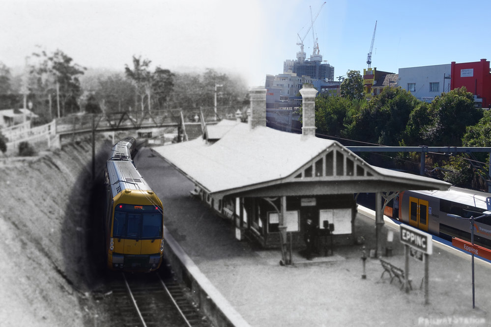 Epping Railway Station Composite Image