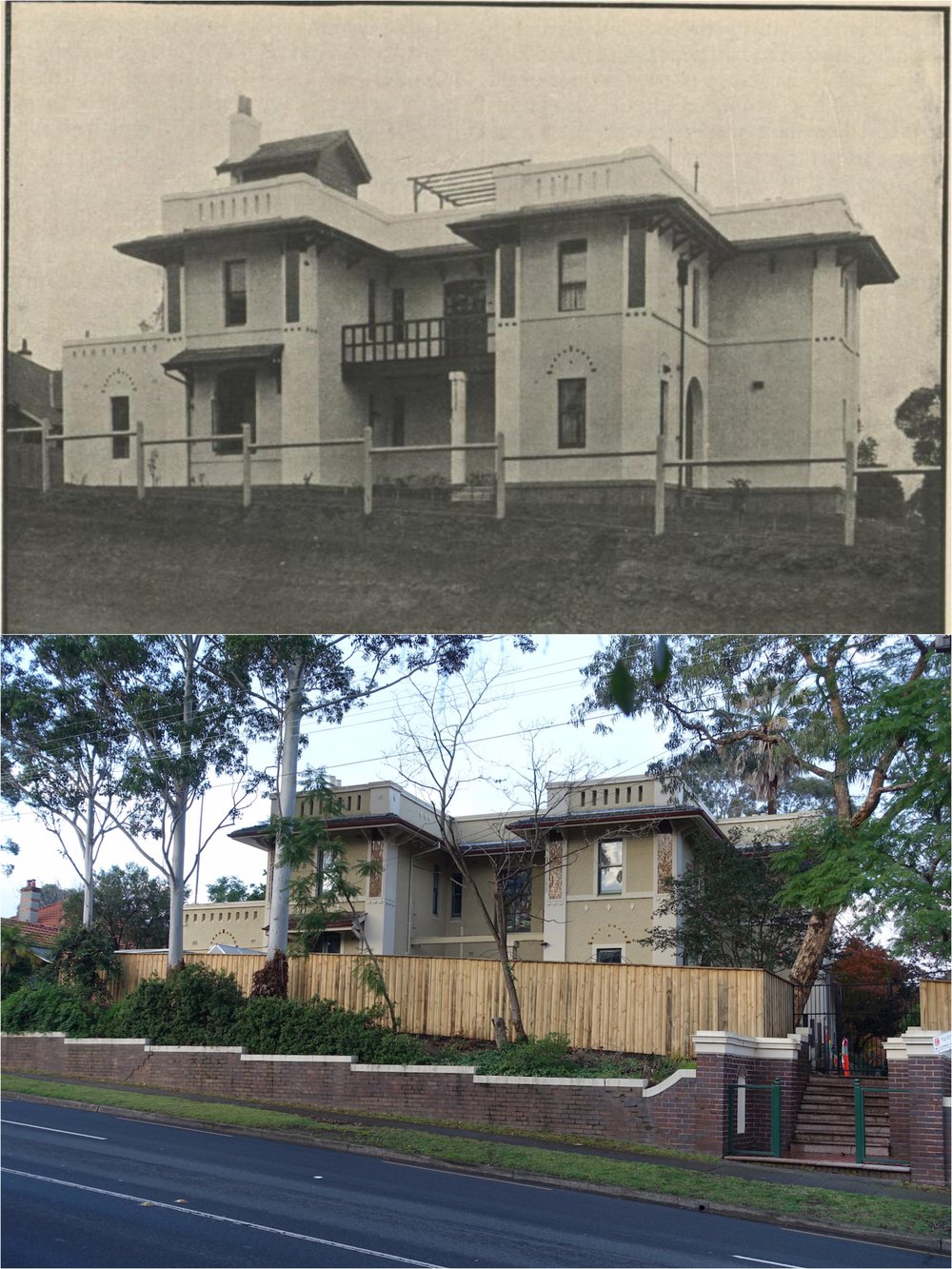 Lorne House / Cook House Beecroft Then and Now 