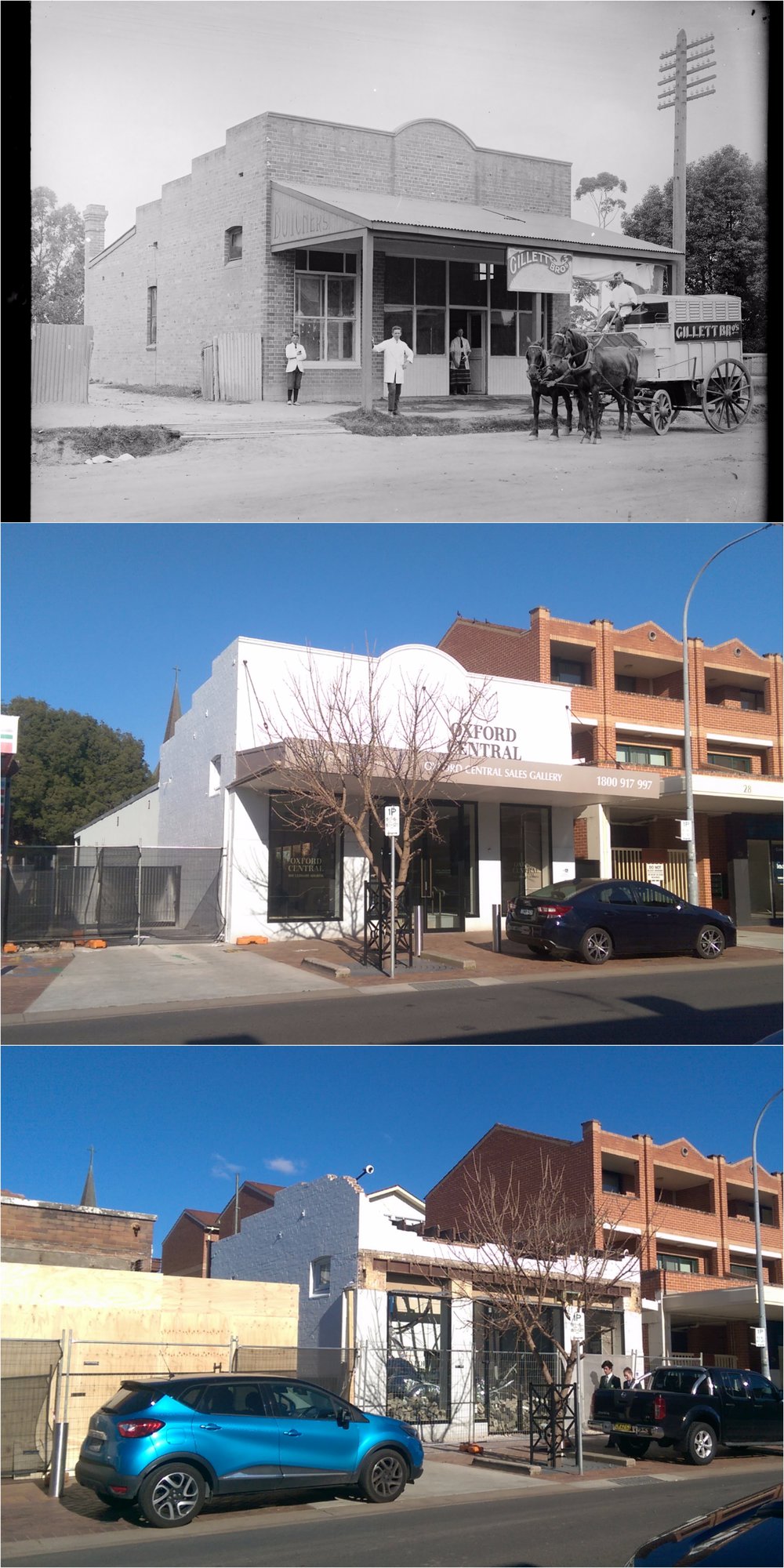 Gillett Brothers Butcher Oxford Street, Epping Then and Now