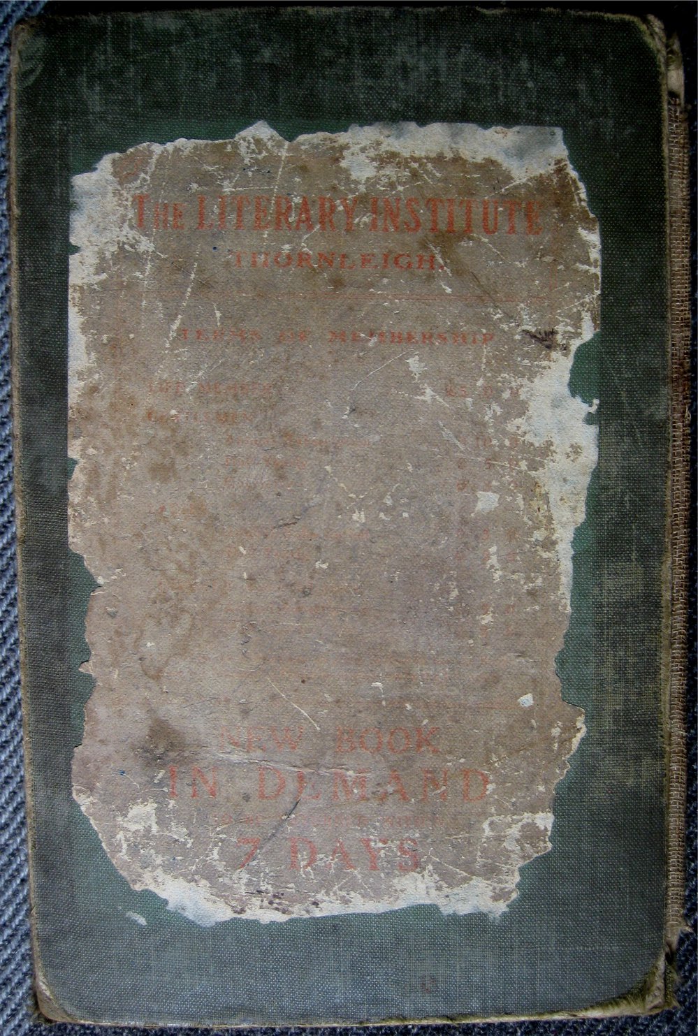 Bookplate of the Thornleigh Literary Institute