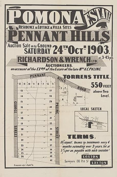 Pomona Estate - Pennant Hills 