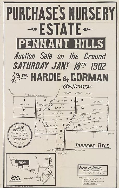Purchase's Nursery Estate - Pennant Hills