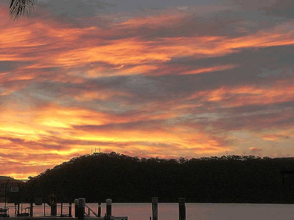 Sunset over Dangar Island
