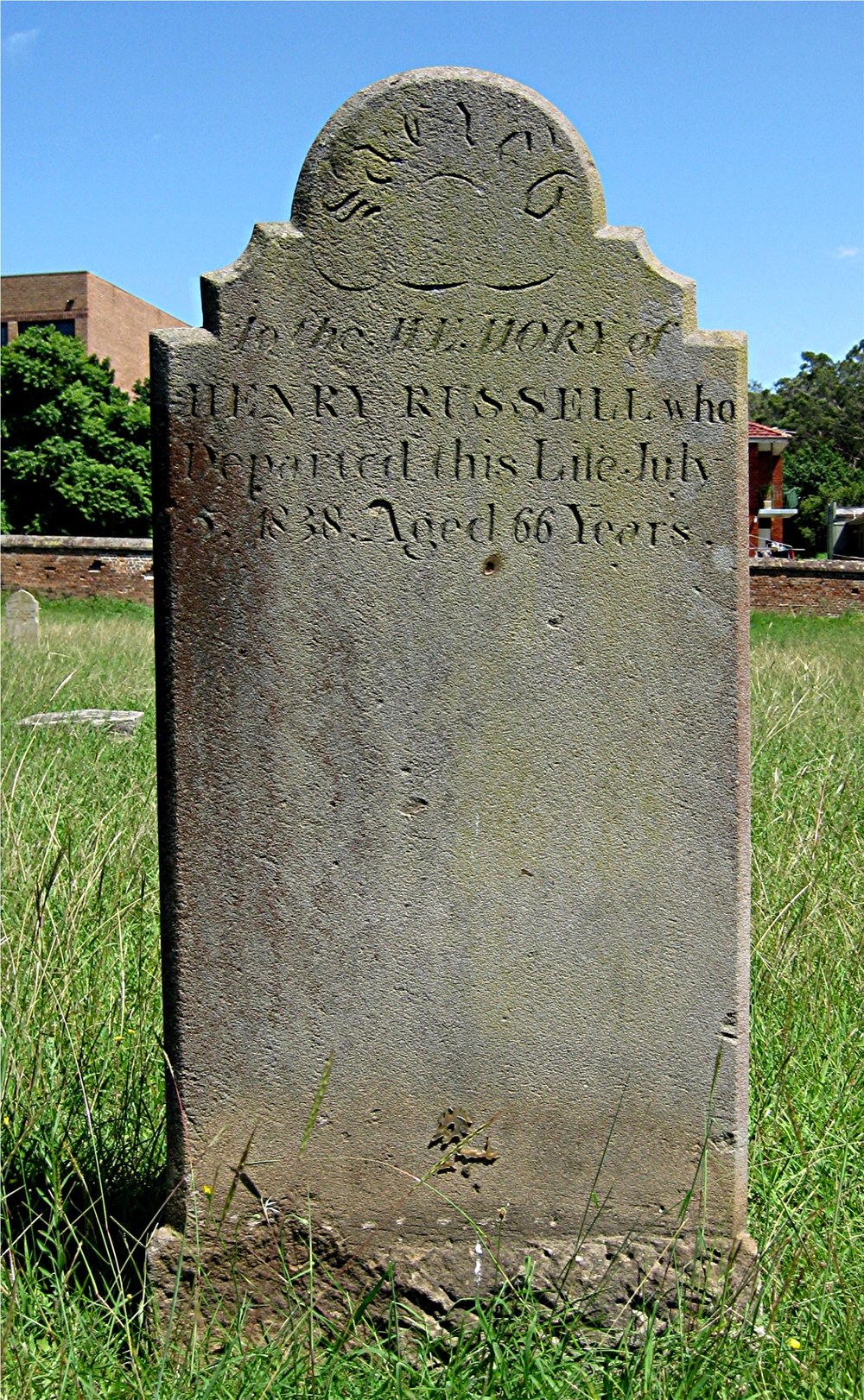 Headstone of Henry Russell