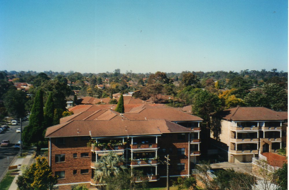Hornsby vista, looking east from Northgate Carpark