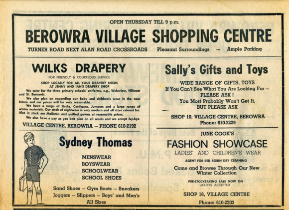 How it was done, 46 years ago - Berowra Village Shopping Centre