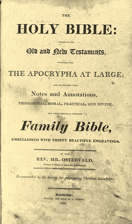 Thompson Family Bible