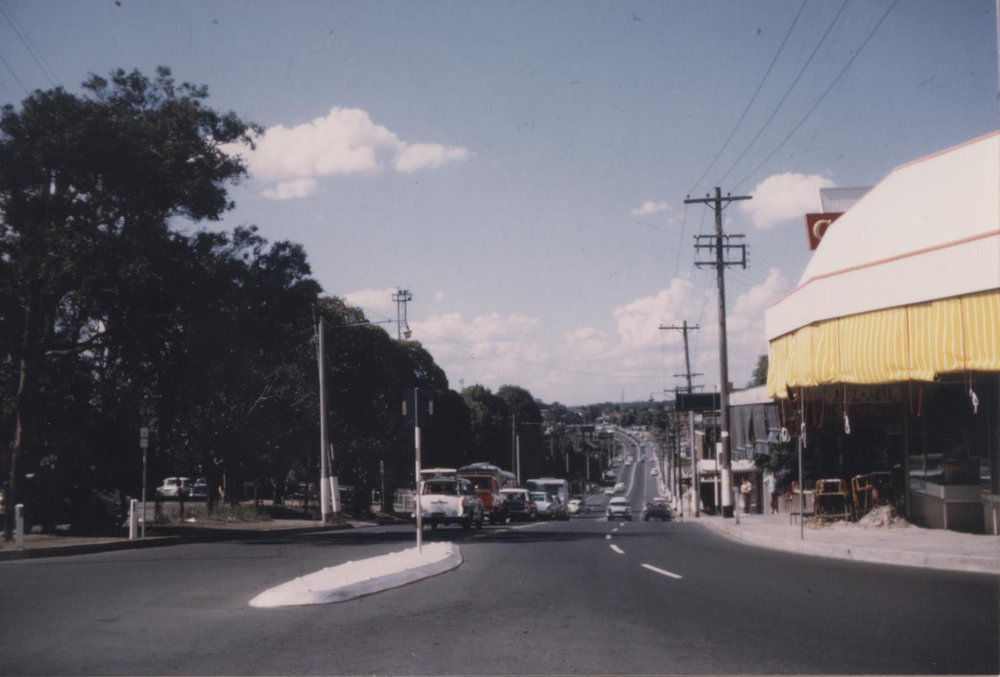 George St North from the Pacific Highway, Hornsby