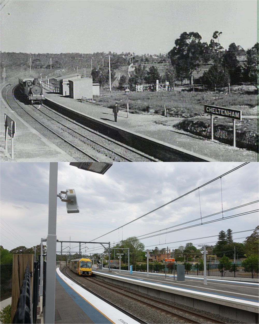 Cheltenham Railway Station Then and Now 2