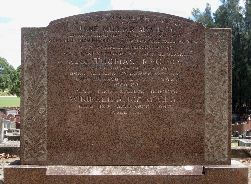 McCloy family headtone