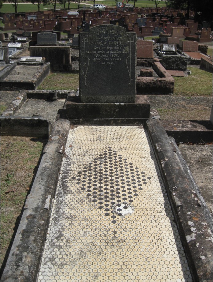 Grave of  Andrew Beattie (1871-1930)