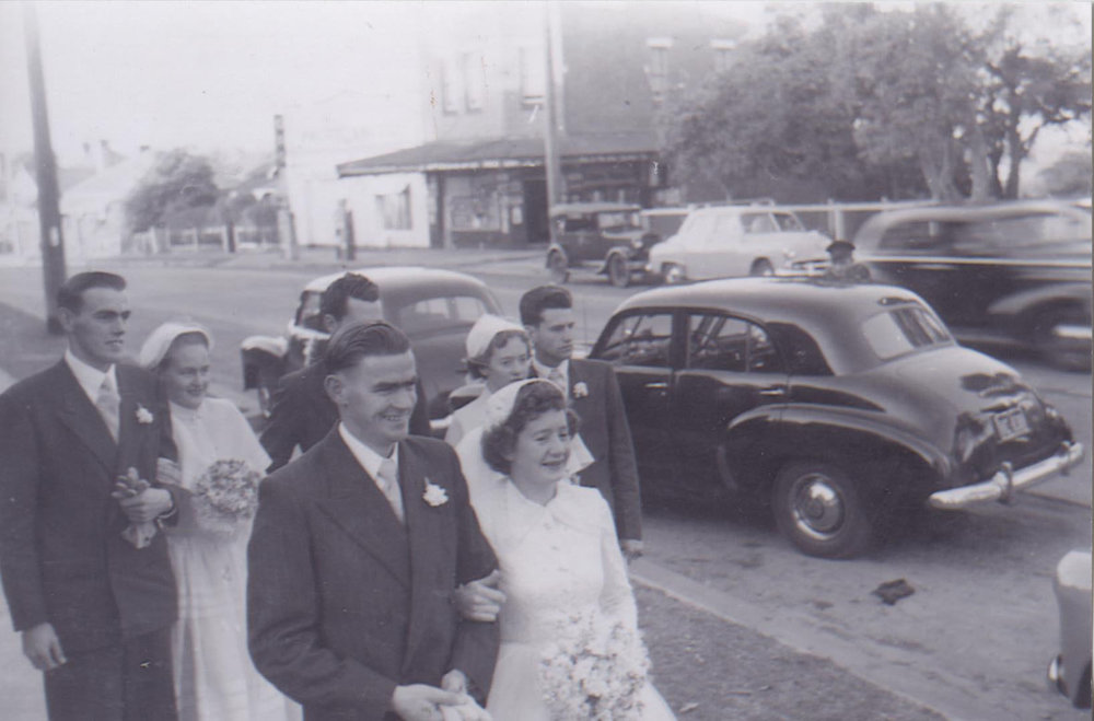 Milton and Peggy Wilson's wedding, Hornsby