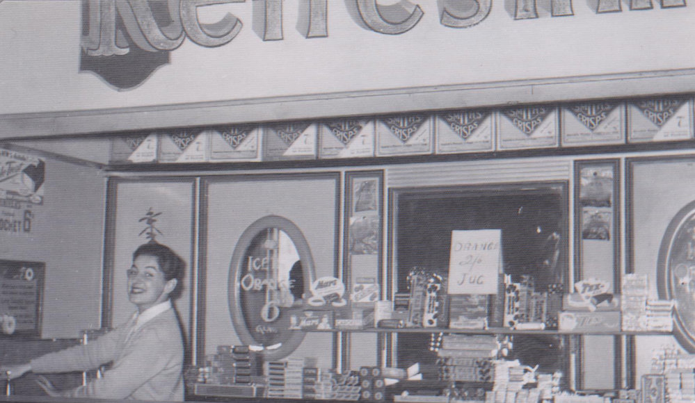 Carla Godfrey at the Pacific Cabaret refreshment bar