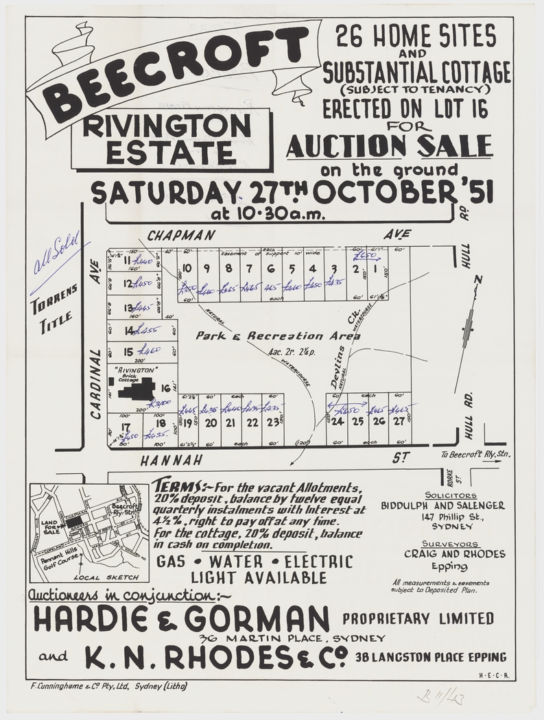 Rivington Estate - Beecroft