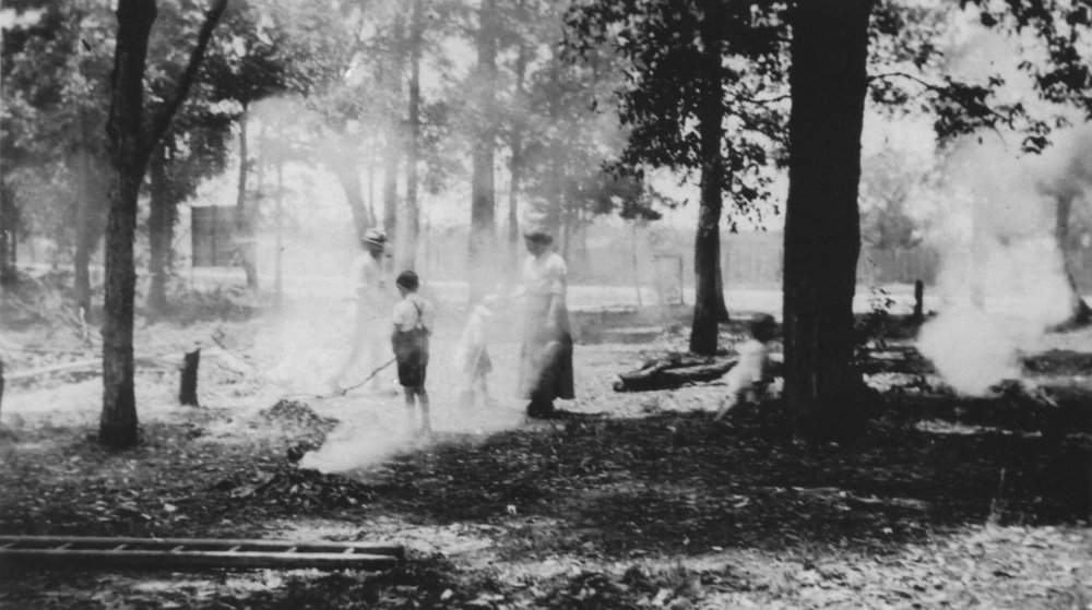 Clearing land for St. David's Presbyterian Church Asquith, 1921