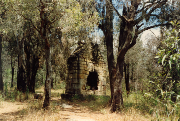 Remains of the church on Bar Island, Hawkesbury River