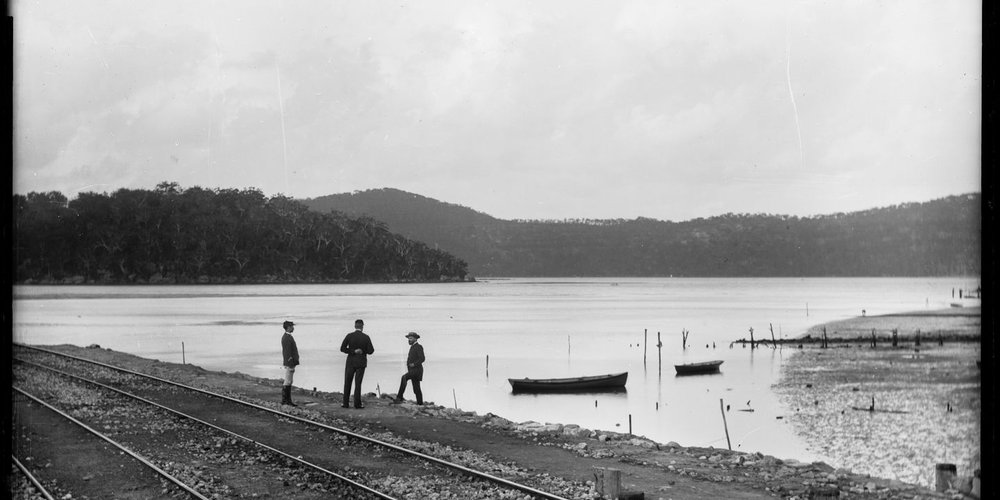 Hawkesbury River from the River Wharf Railway Station, Long Island