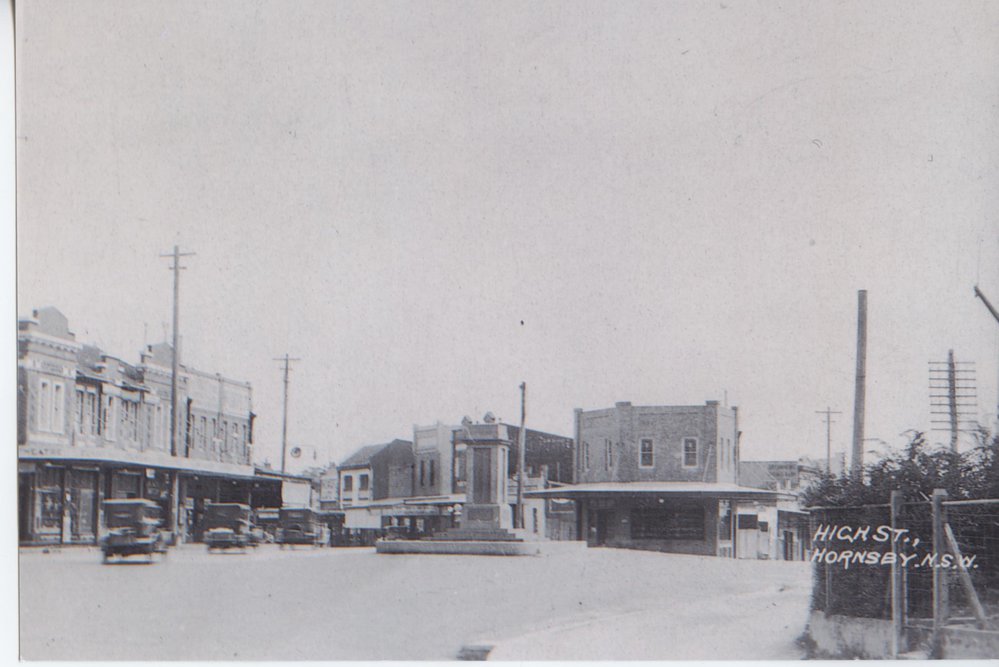 Looking north from the High Street, Hornsby