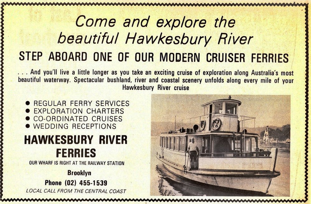 Hawkesbury River Cruiser Ferries of Brooklyn, New South Wales