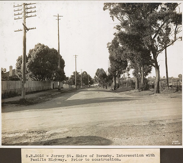 Jersey Street at the intersection of the Pacific Highway, Hornsby