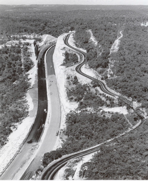 F3 Motorway at Cowan during construction