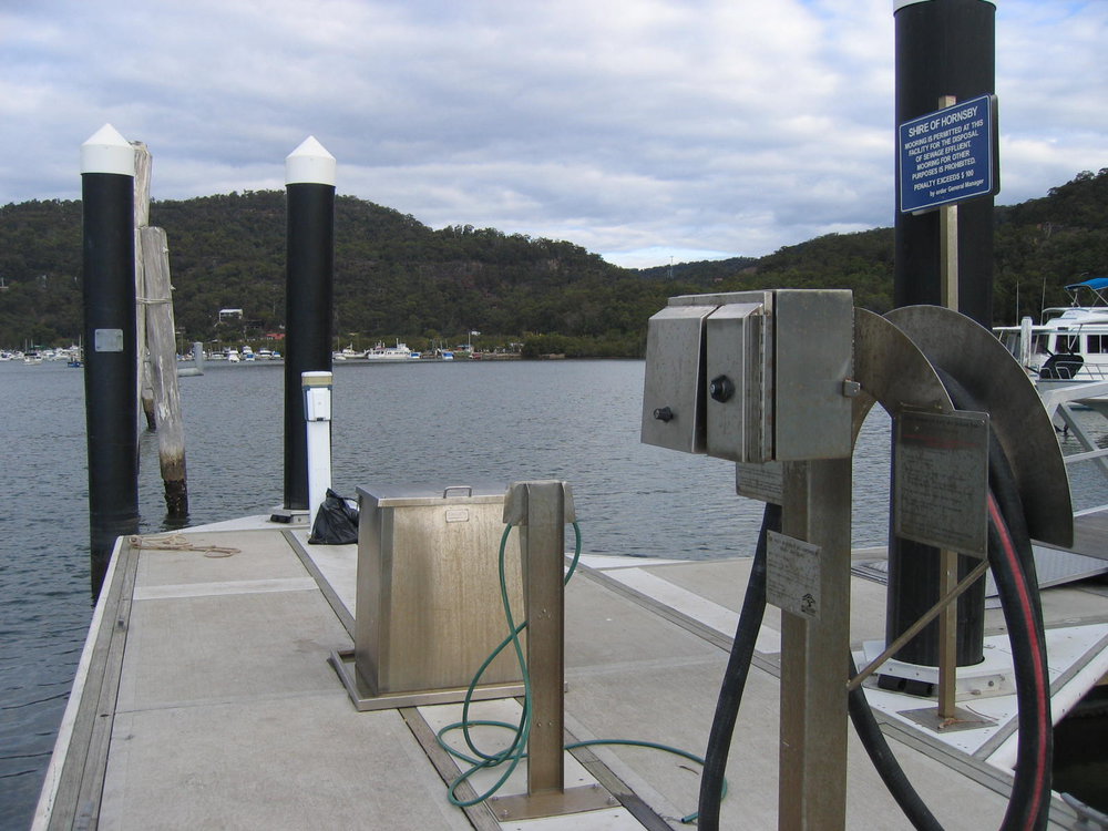 Sewage Pump Out Facility at Kangaroo Point, Hawkesbury River