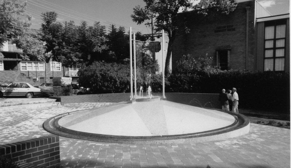Fountain that once stood outside the Pennant Hills Community Centre. 