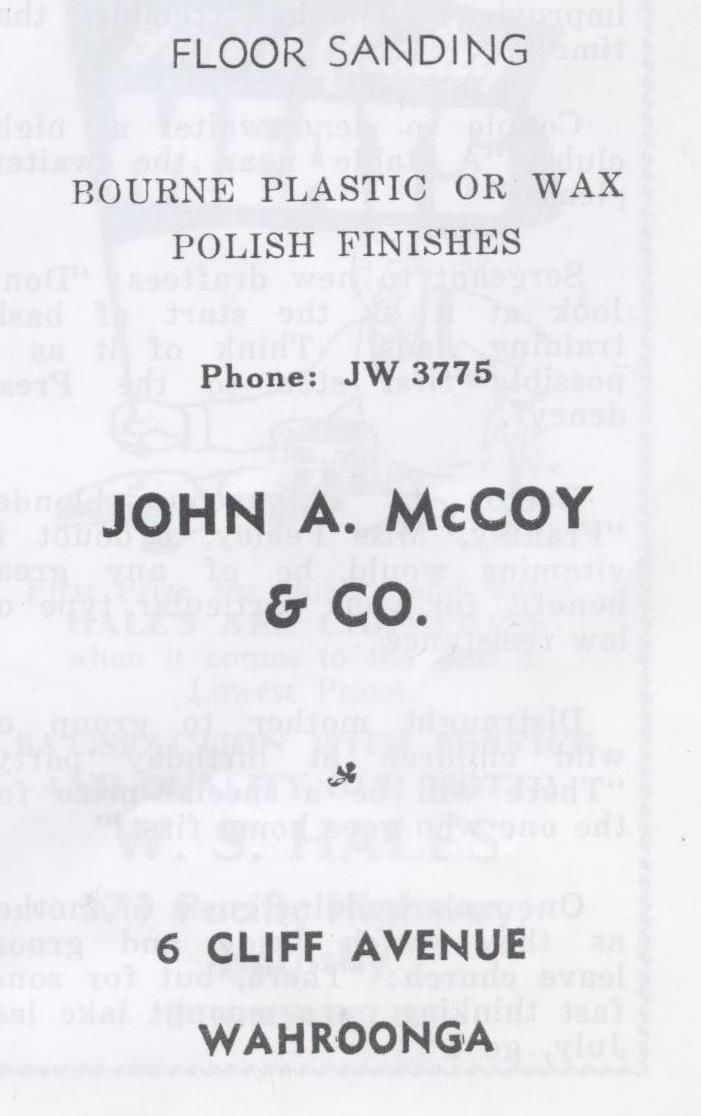 John A. McCoy &amp; Co, Wahroonga