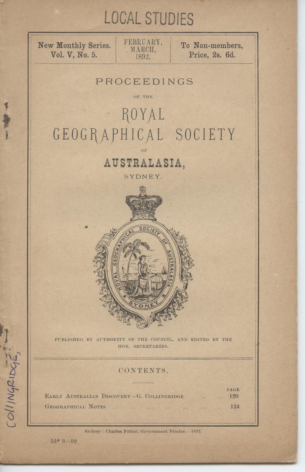 Early Australian Discovery by George Collingridge