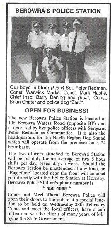 New Berowra Police Station opens