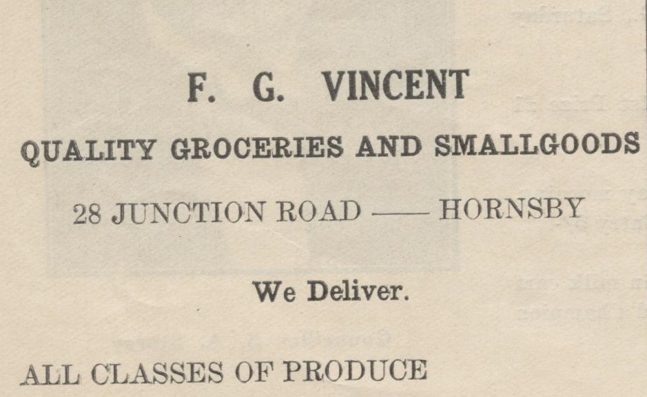 F.G. Vincent Grocery and Smallgoods
