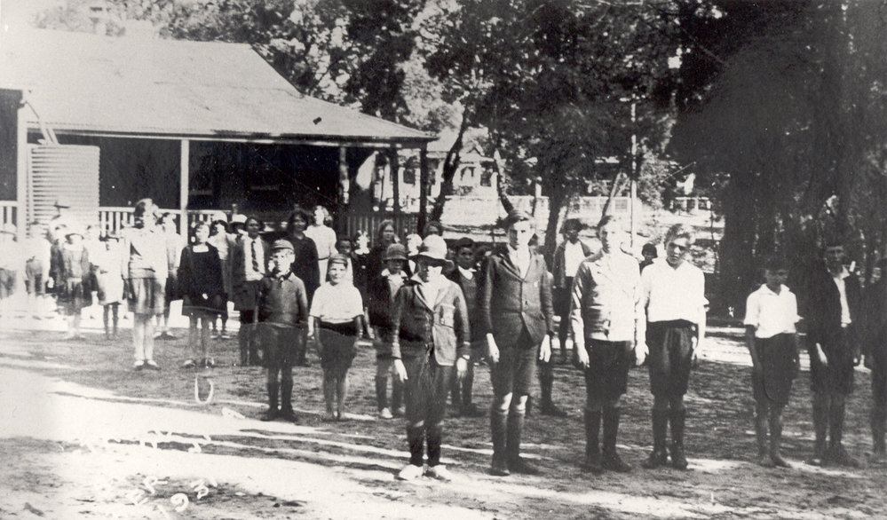 Pupils at Old Berowra School