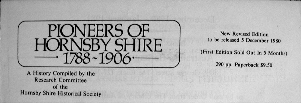 Hornsby Shire - History