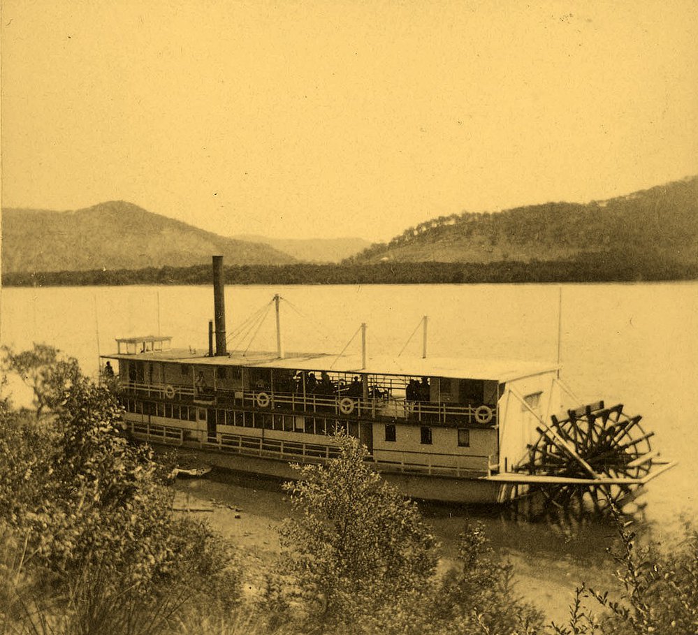 The General Gordon paddle steamer on the Hawkesbury River