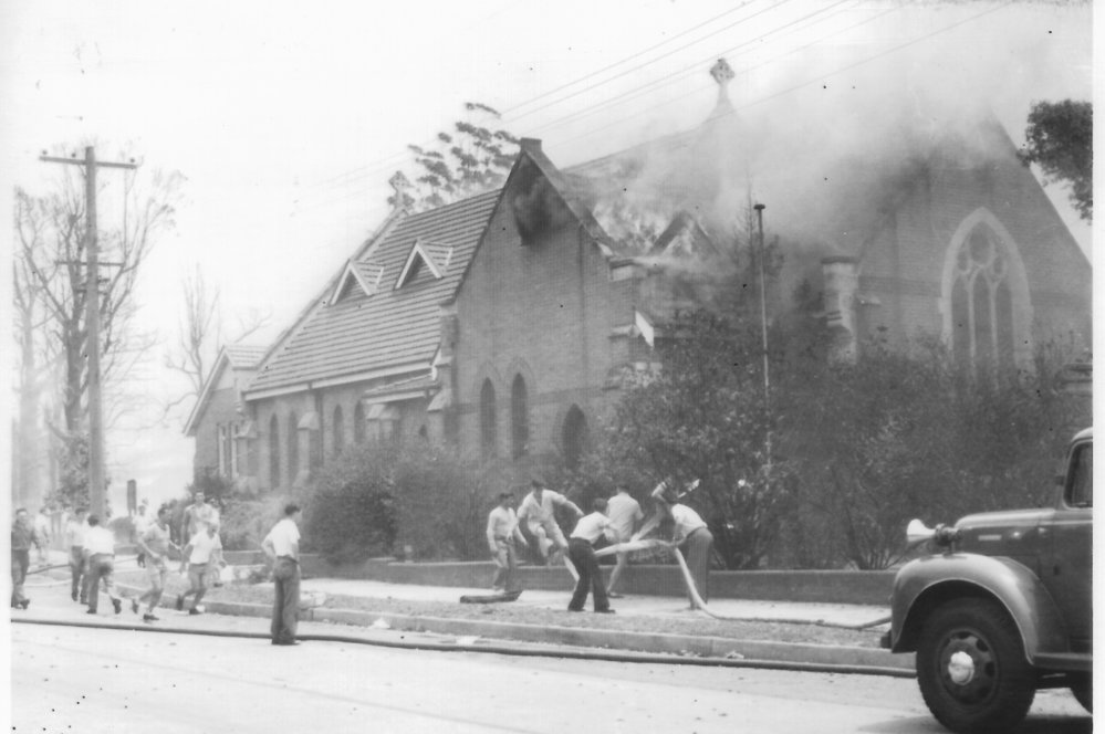 Saving St Peter's Church from the 1957 bushfire