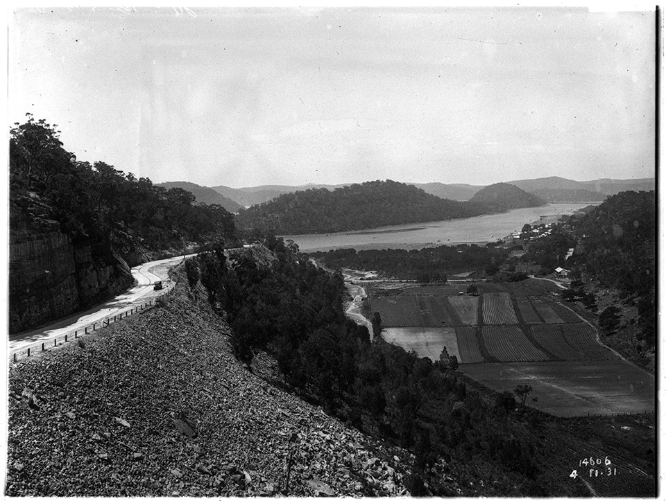 Building the Pacific Highway through Berowra