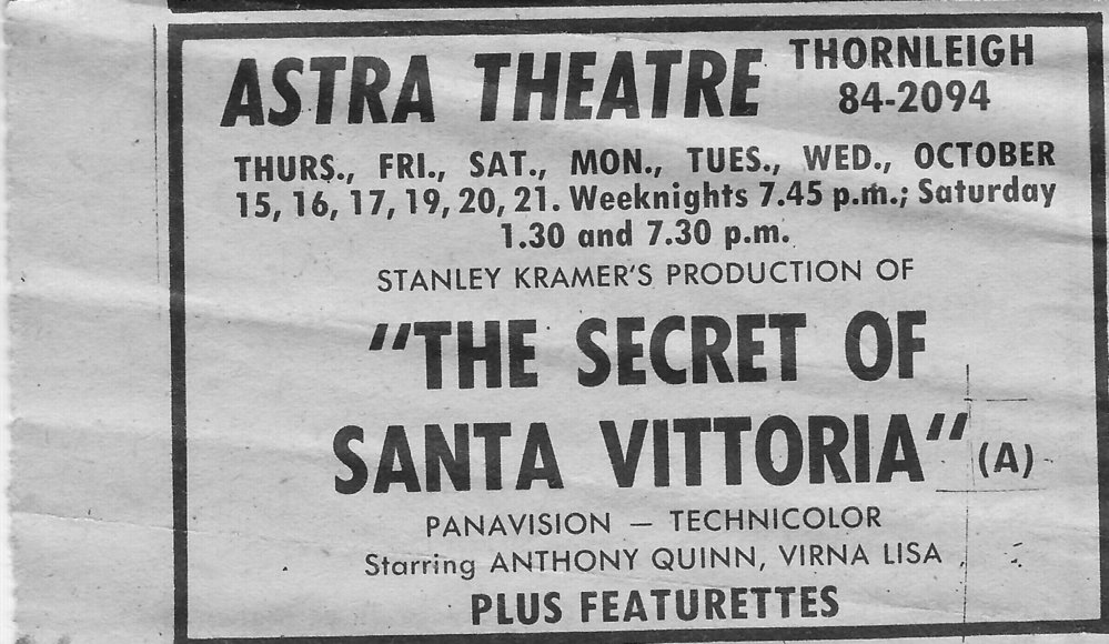 Astra Theatre, Thorneigh