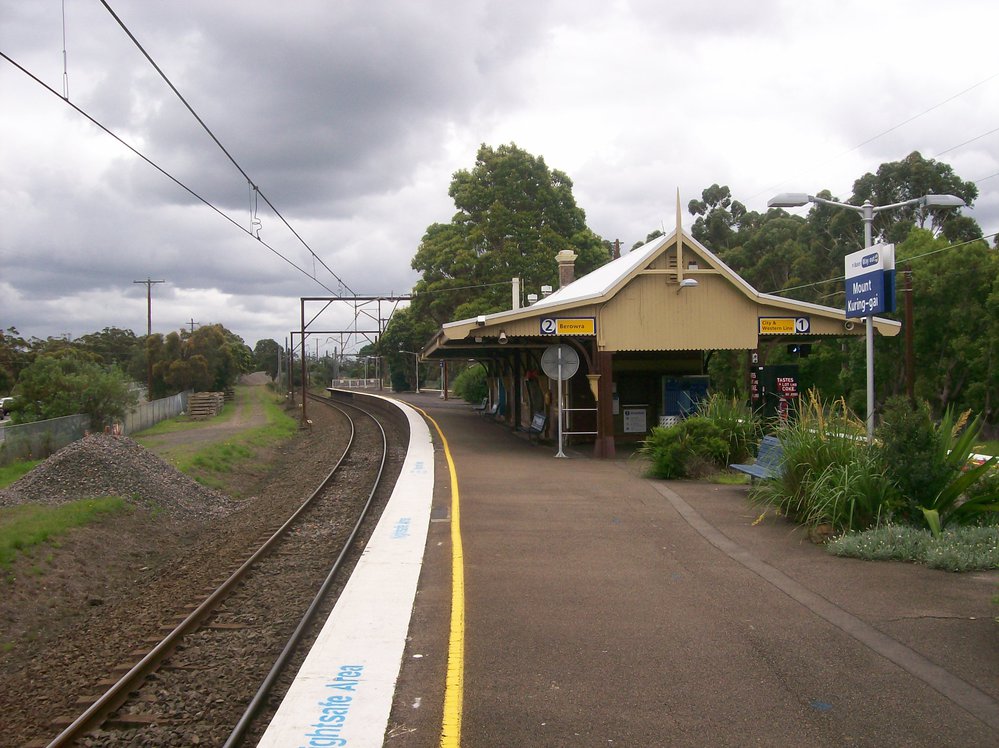 Mt Kuring gai Railway Station