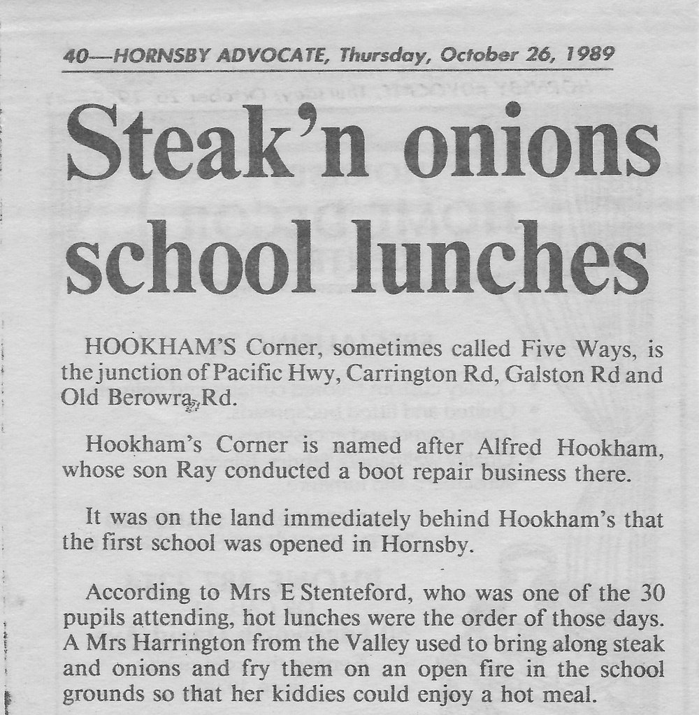 Steak 'n onions school lunches