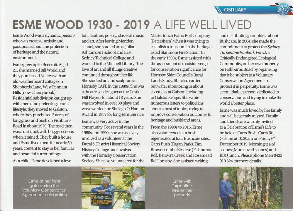 Esme Wood: a Long Term Resident of Galston