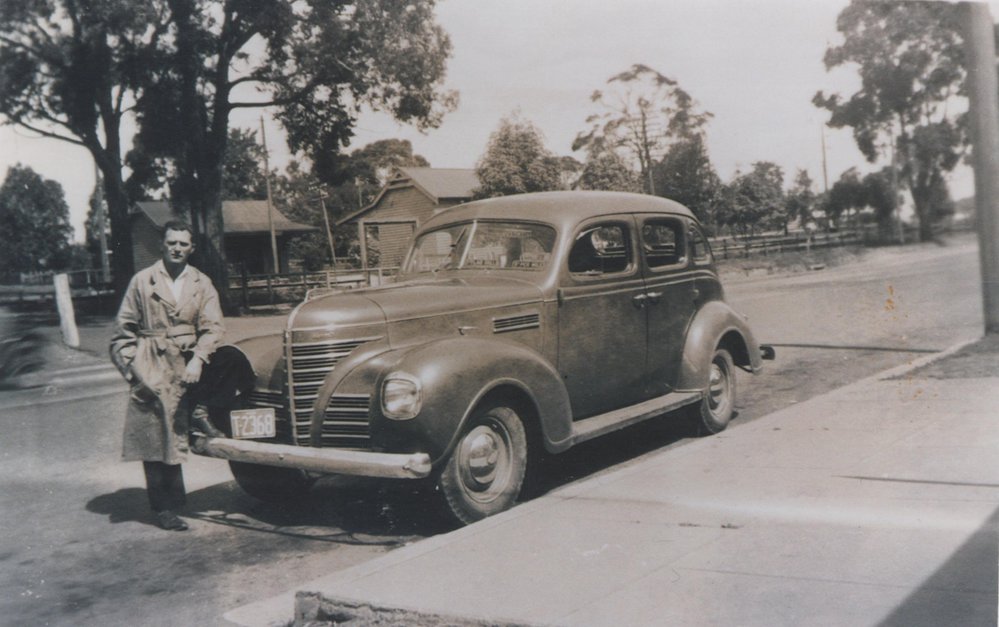 Fred Amor outside Amor's Store