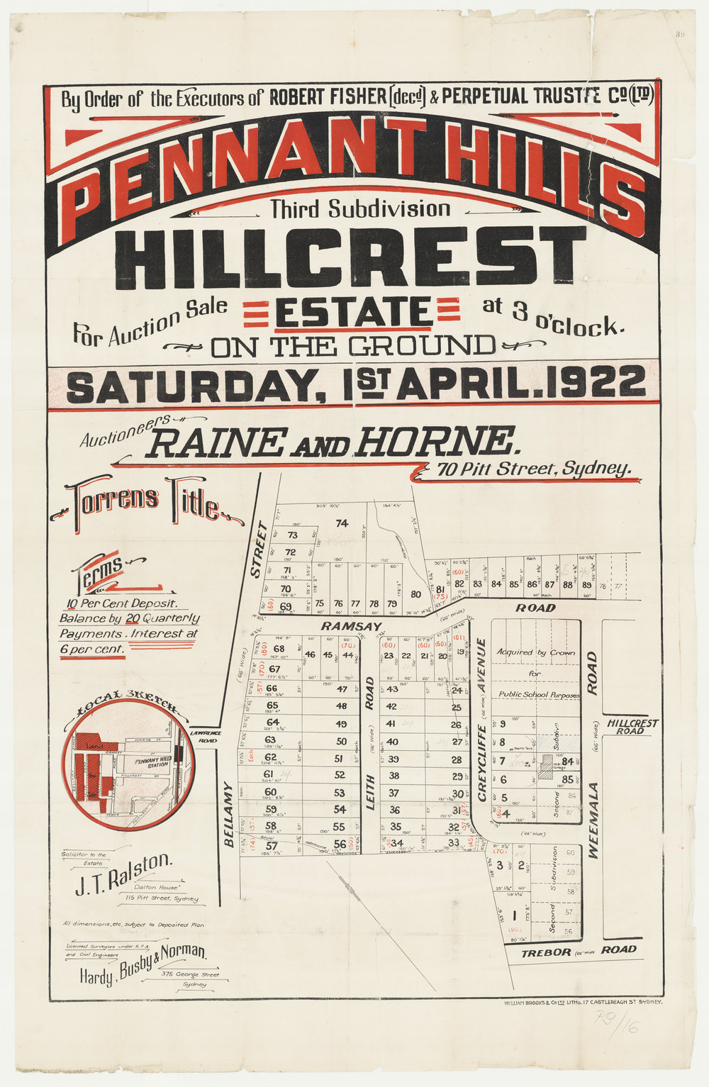 Hillcrest Estate No:3 Pennant Hills