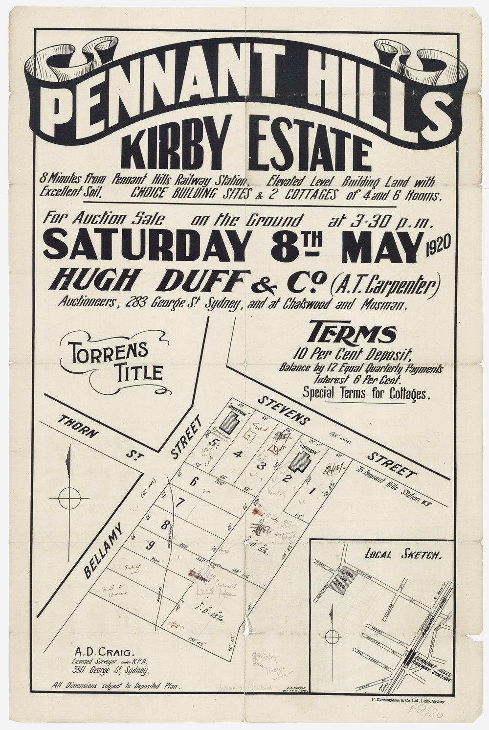 Kirby Estate Pennant Hills 1920
