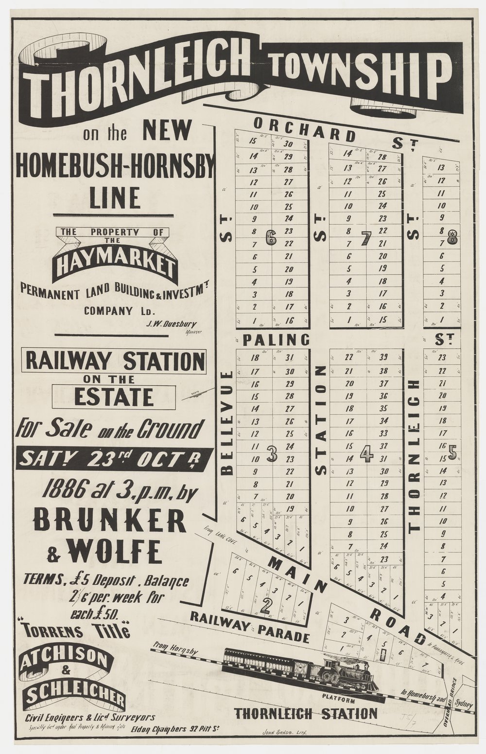 Thornleigh Township 1886