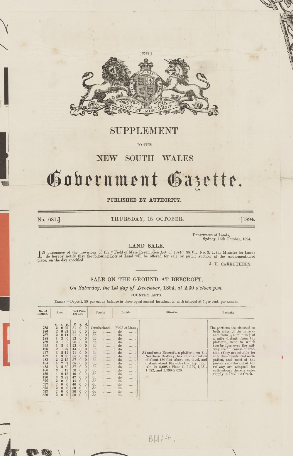 NSW Government Gazette