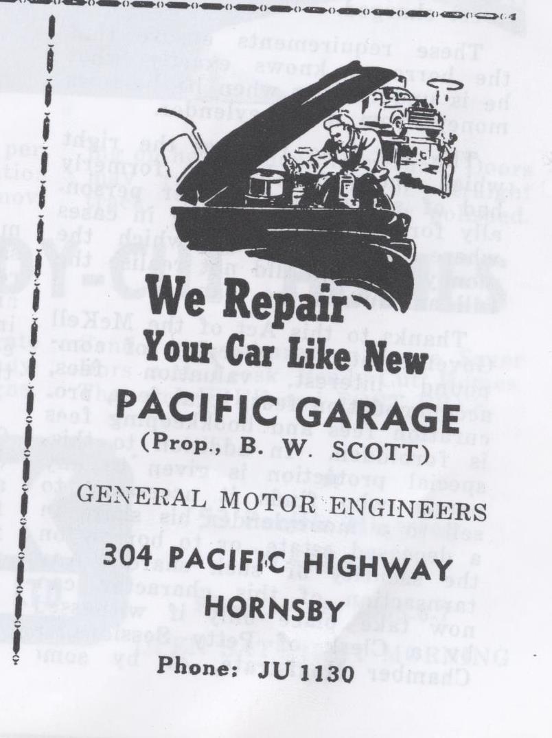 Pacific Garage, Hornsby