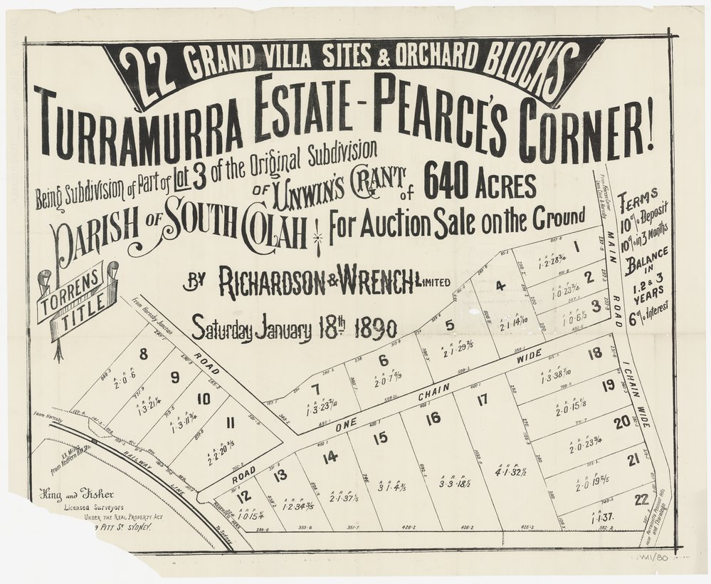 Turramurra Estate-Pearce's Corner - Wahroonga